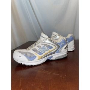 Womens New Balance 543 Tennis Shoes Size 6 KJ643SPG Blue Silver White